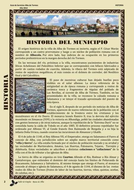 Guía de Servicios Alba de Tormes - Ayuntamiento de Alba de Tormes