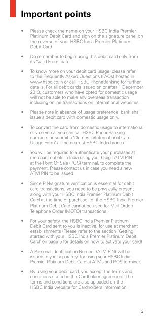 Debit Card Services Guide - HSBC