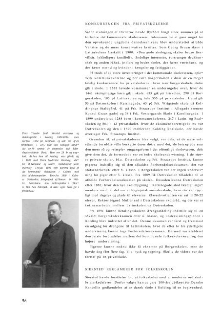 Kap 4, Nybyggeri og konkurrence fra privatskolerne 1880-1899