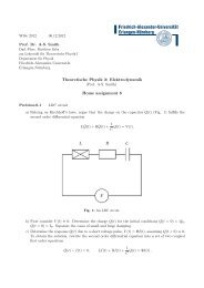 Theoretische Physik 2: Elektrodynamik Home assignment 8