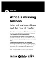 Africa's Missing Billions - Oxfam International