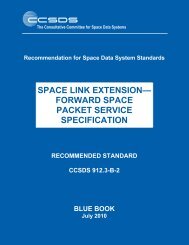 Space Link ExtensionâForward Space Packet ... - mtc-m18:80 - Inpe