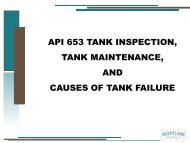 API 653 TANK INSPECTION, TANK MAINTENANCE, AND CAUSES OF TANK ...