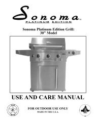 Sonoma Platinum Edition Grill - Sure Heat Manufacturing