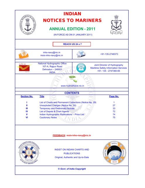annual edition - 2011 - Indian Naval Hydrographic Department