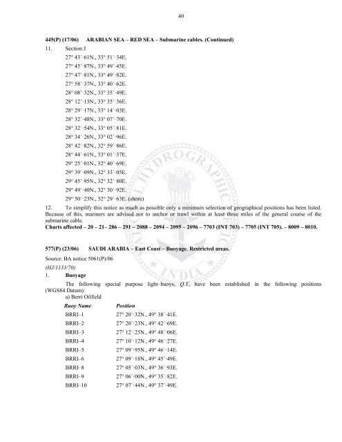 annual edition - 2011 - Indian Naval Hydrographic Department