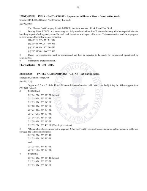 annual edition - 2011 - Indian Naval Hydrographic Department