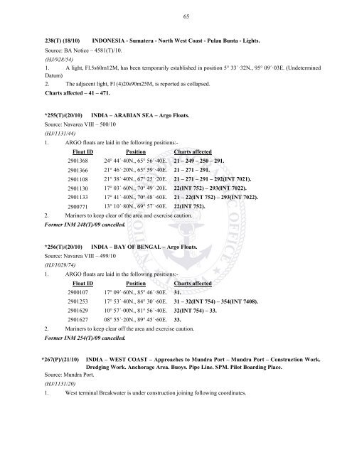 annual edition - 2011 - Indian Naval Hydrographic Department