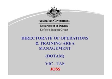 directorate of operations & training area management (dotam)