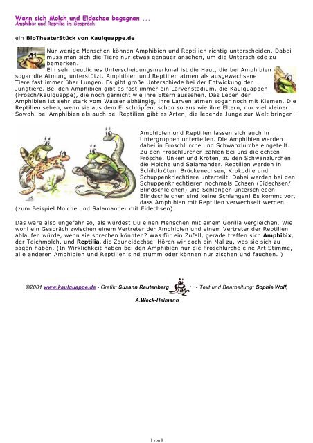 Bio Theater Welche Kaulquappe Ist Das