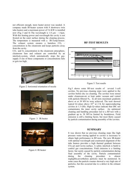 Dry-Ice Cleaning on SRF-Cavities A. Brinkmann, J. Iversen, D ... - Desy