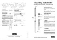 Mounting Instructions - Ãhlins