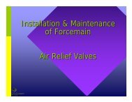 Installation & Maintenance of Forcemain Air Relief Valves