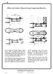 Lamp Support Brackets - Western-Cullen-Hayes Inc.