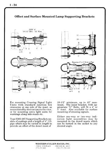 Lamp Support Brackets - Western-Cullen-Hayes Inc.