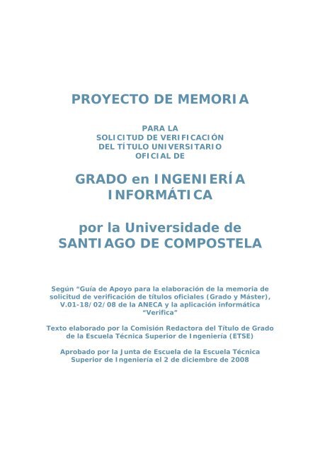 borrador de memoria - Universidade de Santiago de Compostela