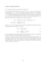 Section 12: Laplace Transforms 12. 1. Laplace Transform as relative ...