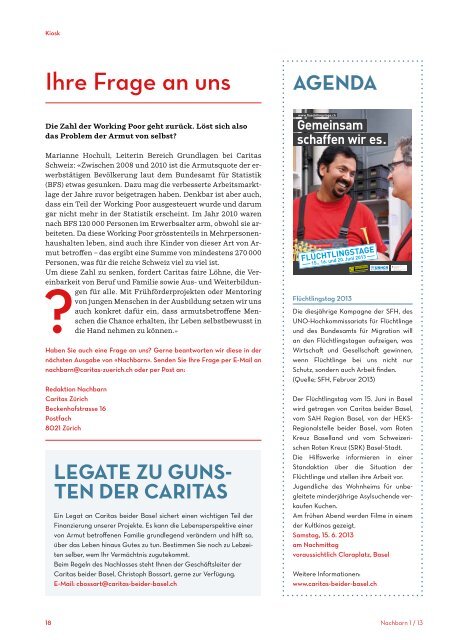 Bildung gegen Armut - Caritas beider Basel