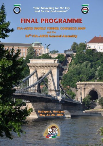 Download the final programme - World Tunnel Congress 2009 Entry