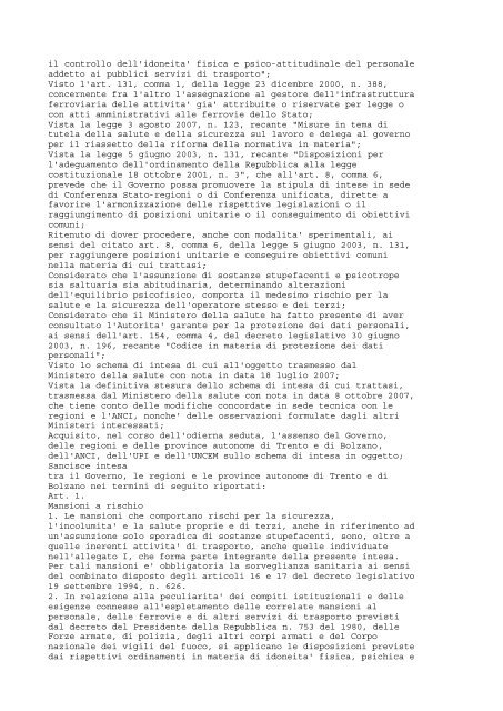 Gazzetta Ufficiale N. 266 del 15 Novembre 2007 - Cisl