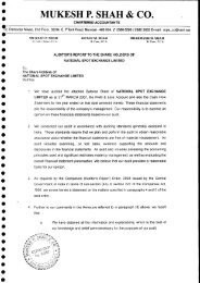 mukesh p. shah & co - National Spot Exchange Limited
