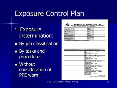 Bloodborne Pathogens PowerPoint - Environmental Health and Safety