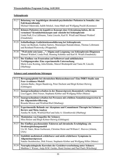 28. Symposium der Fachgruppe Klinische Psychologie und ...