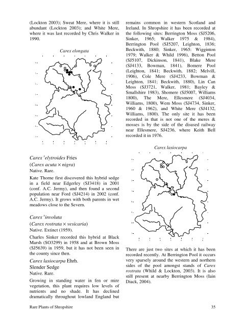 Shropshire - Botanical Society of the British Isles