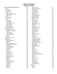 Table of Contents - Kane Veterinary Supplies