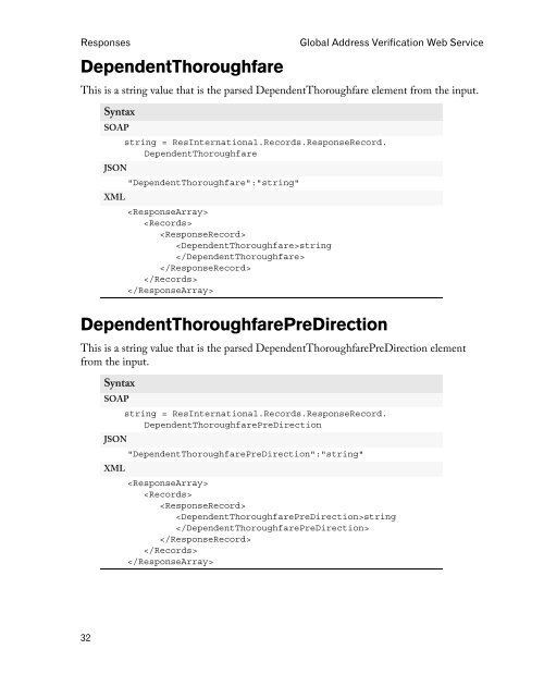 Reference guide - Melissa Data