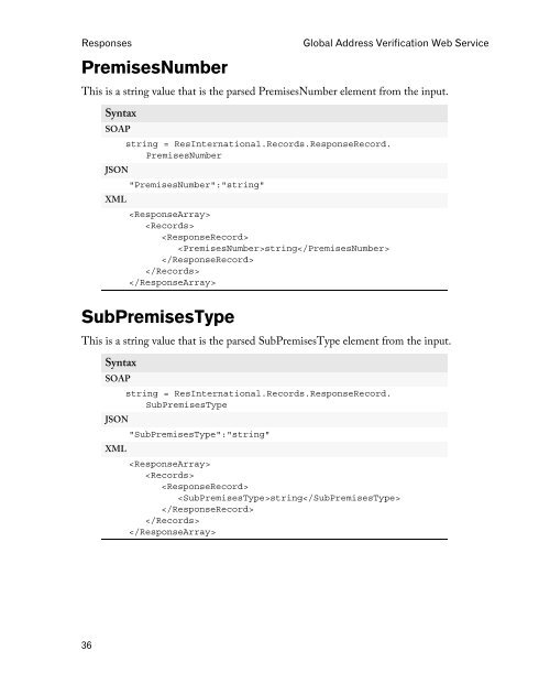 Reference guide - Melissa Data