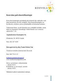Kouvolan palvelusetelituottajat