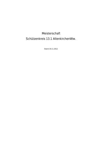 Ergebnisheft KM 2013 per 16 - Schützenkreis 131 Altenkirchen/Ww.