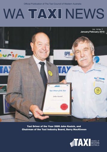 WA Taxi News - Taxi Council of Western Australia