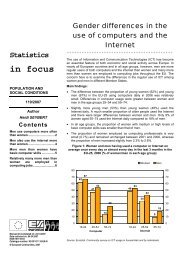Gender differences in the use of computers and the Internet