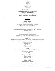 Bar & Billiard Room Lunch and Dinner Festive Buffet Menu 13th to ...