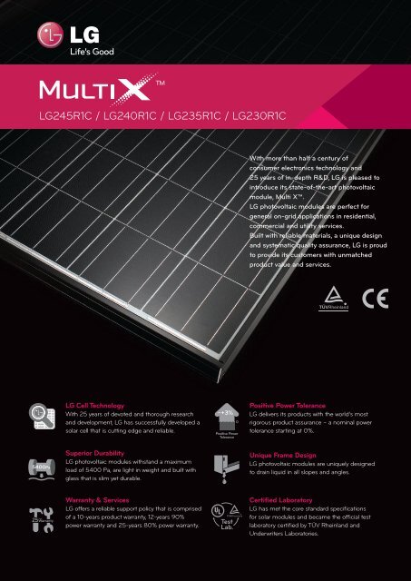 View LG MultiX Solar Module - Fairlane Green