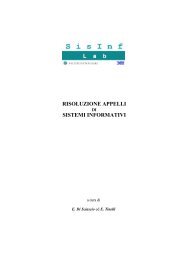 Appelli ed esercizi svolti - SisInf Lab