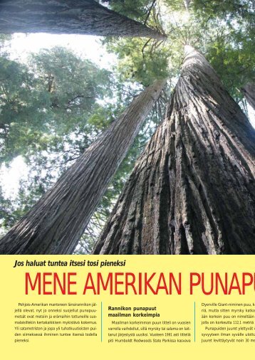 Amerikan punapuumetsät s. 54 - Metsätrans