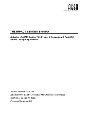 Impact Testing Enigma for Web - ABSA
