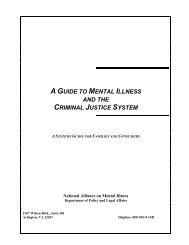 A Guide to Mental Illness and the Criminal Justice System - NAMI
