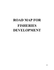 road map for fisheries development - Department of Agriculture ...
