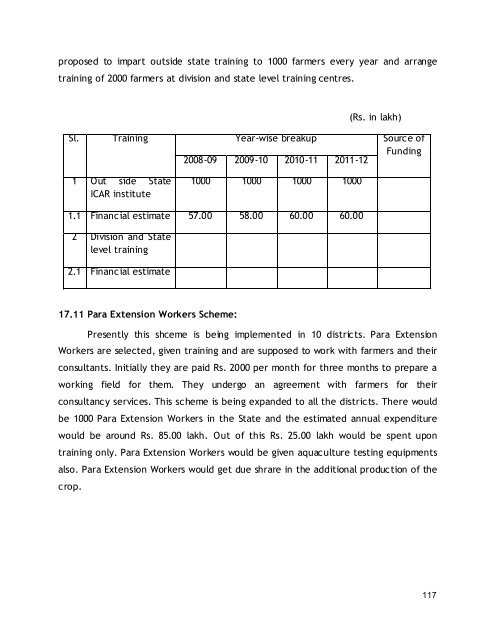 road map for fisheries development - Department of Agriculture ...