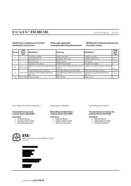 5 Â½Â´Â´Â´ x 6 Â¾Â´Â´Â´ ETA 980.163 - Cousins UK