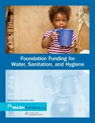 Foundation Funding for Water, Sanitation, and Hygiene