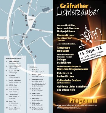 Gräfrather Programm - Hotel Gräfrather Hof