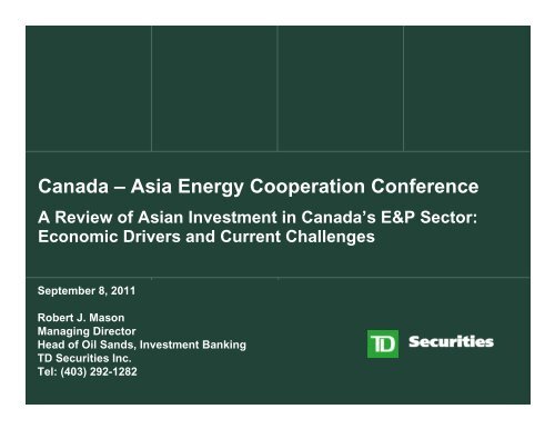 Cooperation Conference - Asia Pacific Foundation of Canada