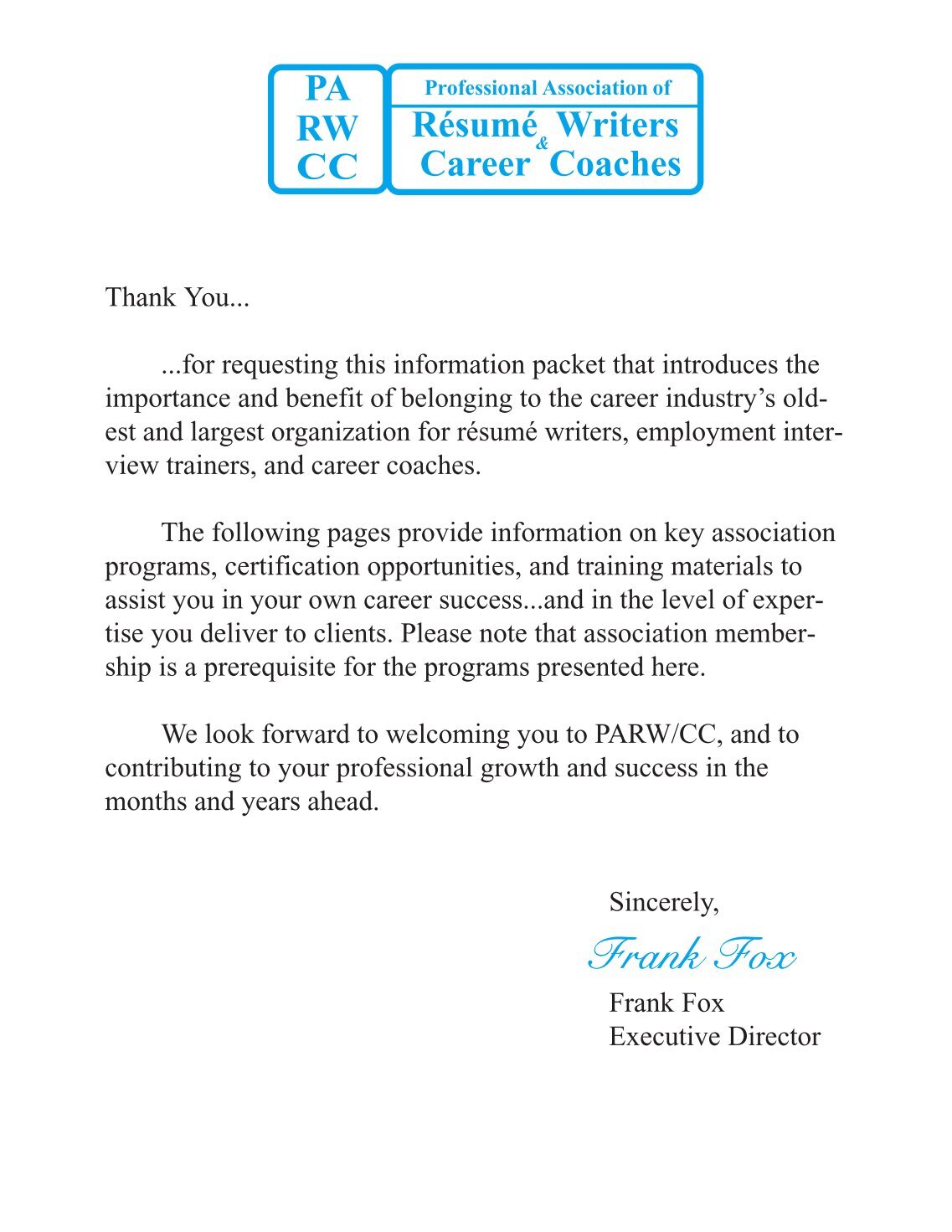Professional association resume writers career coaches