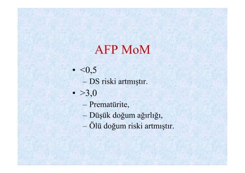 PRENATAL TARAMA TESTLERÄ° - DÃ¼zen Laboratuvarlar Grubu