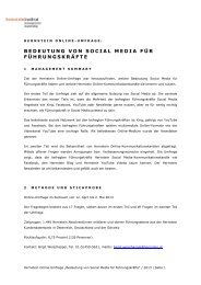 Bedeutung von Social Media für Führungskräfte - Hernstein Institut ...